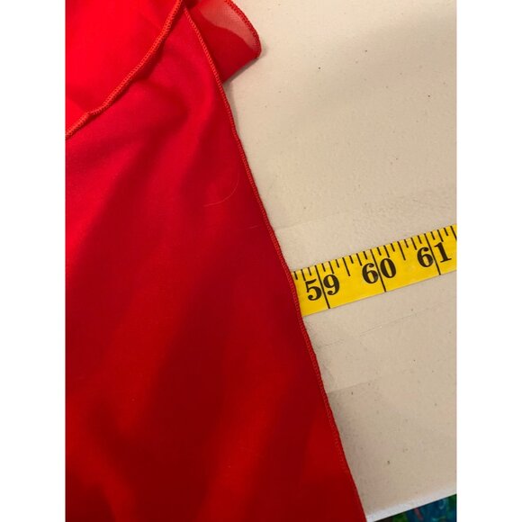 Premier Amour Red Halter Maxi Dress Size 12 - Picture 9 of 11